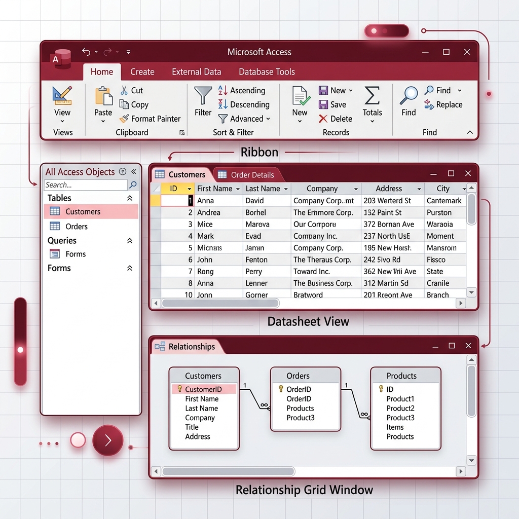 Access Database Map 2
